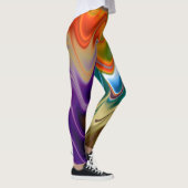 Golvend Meerkleurig Abstract Leggings (Rechts)