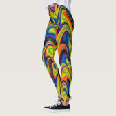 Golvend Meerkleurig Abstract Leggings (Links)