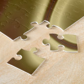 Golvend Meerkleurig Abstract Legpuzzel (Zijkant)