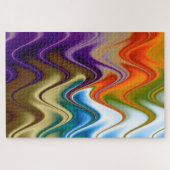 Golvend Meerkleurig Abstract Legpuzzel (Horizontaal)