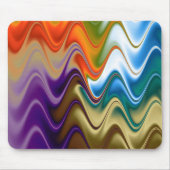 Golvend Meerkleurig Abstract Muismat (Voorkant)