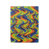 Golvend Meerkleurig Abstract Notitieblok (Linkerzijde)