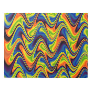 Golvend Meerkleurig Abstract Notitieblok