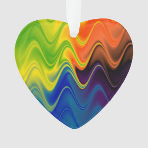 Golvend Meerkleurig Abstract Ornament