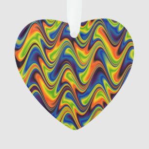 Golvend Meerkleurig Abstract Ornament