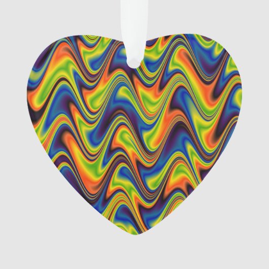 Golvend Meerkleurig Abstract Ornament (voorkant)