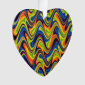 Golvend Meerkleurig Abstract Ornament (voorkant)
