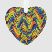 Golvend Meerkleurig Abstract Ornament (achterkant)