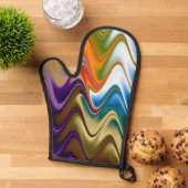 Golvend Meerkleurig Abstract Ovenwant (Top down)