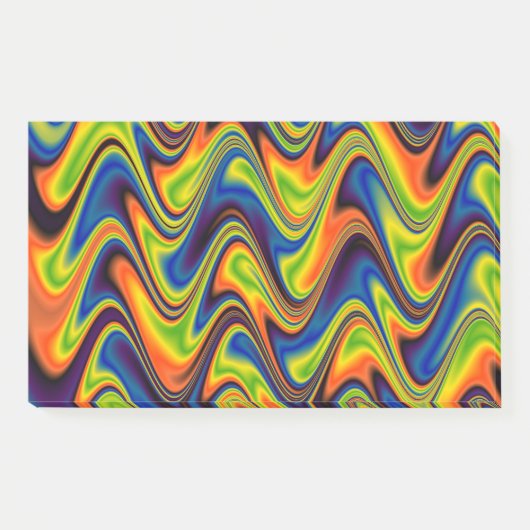 Golvend Meerkleurig Abstract Post-it® Notes (Voorkant)
