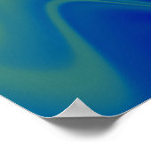 Golvend Meerkleurig Abstract Poster (Hoek)
