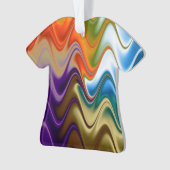 Golvend Meerkleurig Abstract Siervoorwerp Ornament (voorkant)