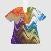 Golvend Meerkleurig Abstract Siervoorwerp Ornament (achterkant)