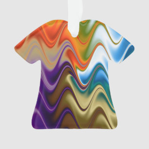 Golvend Meerkleurig Abstract Siervoorwerp Ornament