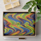 Golvend Meerkleurig Abstract Tissuepapier (Geschenk)