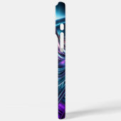 Golvend metaalachtige golven Case-Mate iPhone case (Achterkant / Links)
