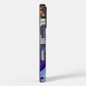golvend Paarse en blauwe Abstract Case-Mate iPhone Case (Achterkant / Rechts)