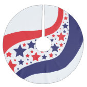 Golvend Patriottisch Abstract Kerstboom Rok (Voorkant)