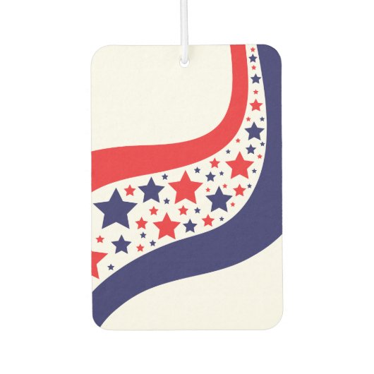 Golvend Patriottisch Abstract Luchtverfrisser (Voorkant)