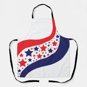 Golvend Patriottisch Abstract Schort