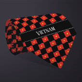 Golvend patroon van de vlag van Vietnam  Stropdas