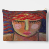 Golvend rood haar Abstract portret van een vrouw Etui (Achterkant)