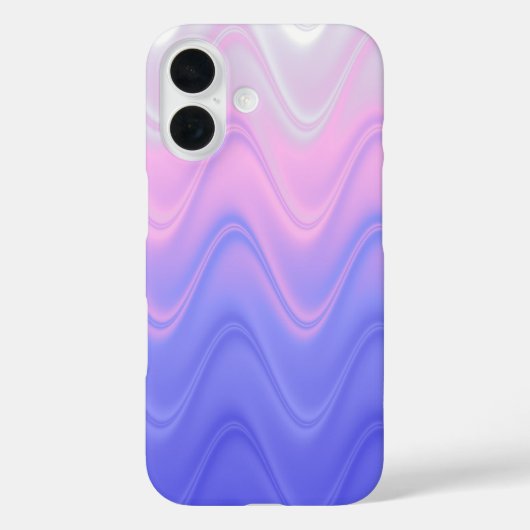 Golvend Roze Paars Abstract Case-Mate iPhone Case (Achterkant)