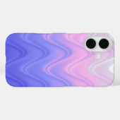 Golvend Roze Paars Abstract Case-Mate iPhone Case (Achterkant (horizontaal))