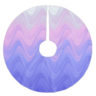 Golvend Roze Paars Abstract Kerstboom Rok
