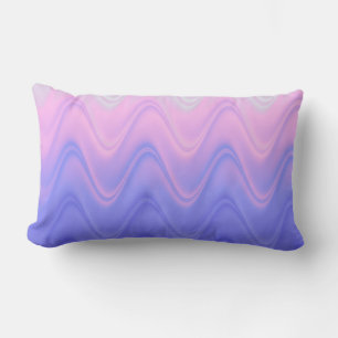 Golvend Roze Paars Abstract Kussen