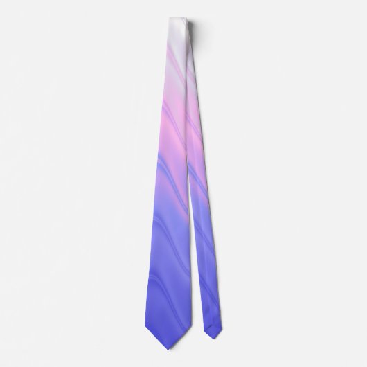 Golvend Roze Paars Abstract Stropdas (Voorkant)