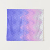 Golvend Roze Paars Abstract Wandkleed (Voorkant (horizontaal))