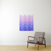 Golvend Roze Paars Abstract Wandkleed (In situ)