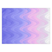 Golvend Roze Paarse Abstracte Tafelkleed (Voorkant (Horizontaal))