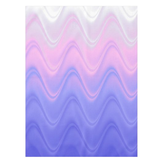 Golvend Roze Paarse Abstracte Tafelkleed (Voorkant)