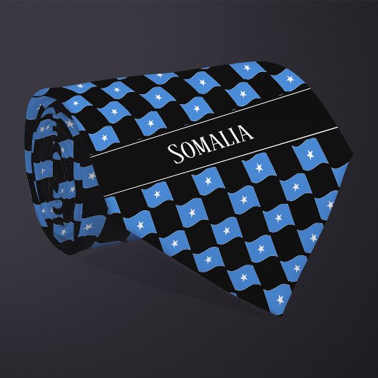 Golvend Somalië Vlag Patroon  Stropdas