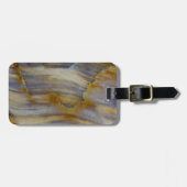 Golvend versteend hout bagagelabel (Voorkant horizontaal)