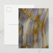 Golvend versteend hout briefkaart (Voorkant / Achterkant)