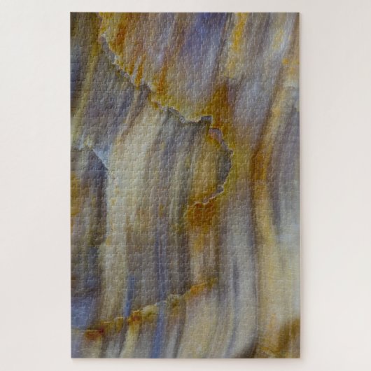 Golvend versteend hout legpuzzel (Verticaal)