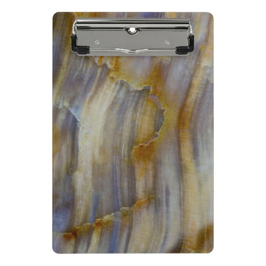 Golvend versteend hout mini klembord (Voorkant)