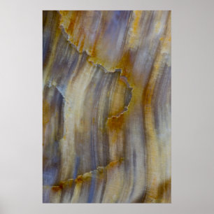 Golvend versteend hout poster