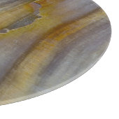 Golvend versteend hout snijplank (Hoek)