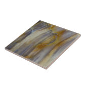 Golvend versteend hout tegeltje (Zijkant)