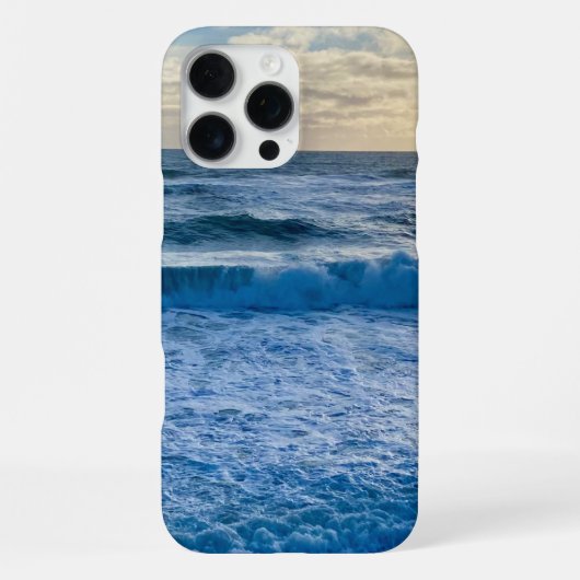 Golvend zeezicht iPhone hoesje (Achterkant)
