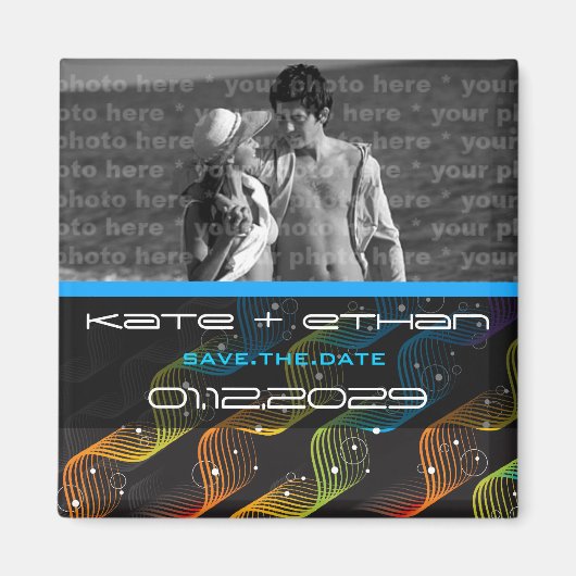 Golvende Abstracte Draai | 01 * sparen de Magneet (Voorkant)