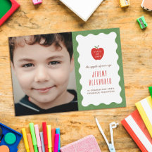 Golvende Appel Preschool Afstudeerfoto Aankondigin