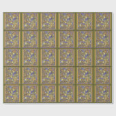 golvende bladeren inwikkelpapier cadeaupapier (Vlak)