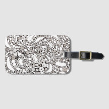 Golvende Bochtige Cirkels Vierkant Abstracte Pen T