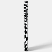 Golvende Checkered Zwart-wit Optische Illusie Case-Mate iPhone Case (Achterkant / Links)