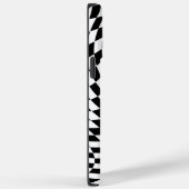 Golvende Checkered Zwart-wit Optische Illusie Case-Mate iPhone Case (Achterkant / Rechts)